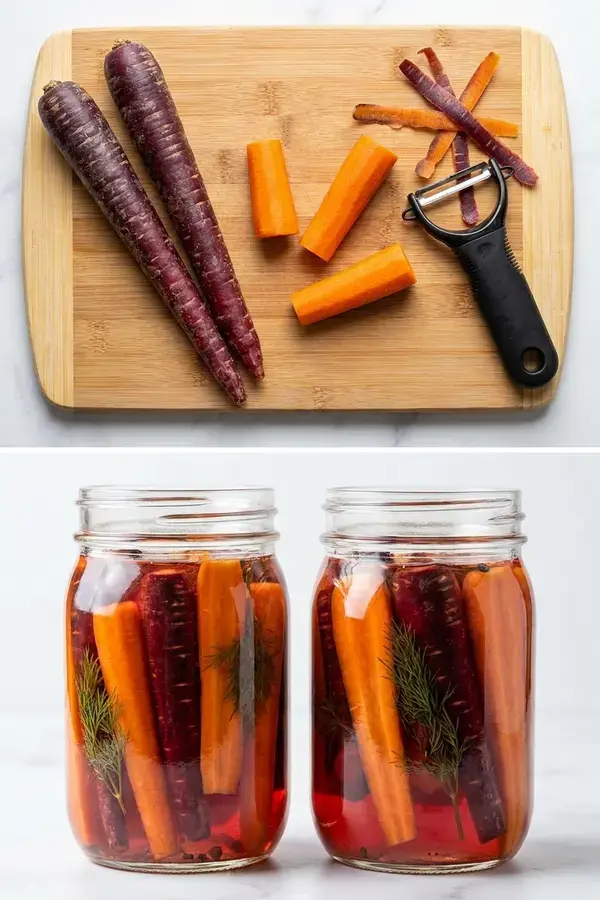 How To Make Pickled Carrots, Pickling Rainbow Carrots
