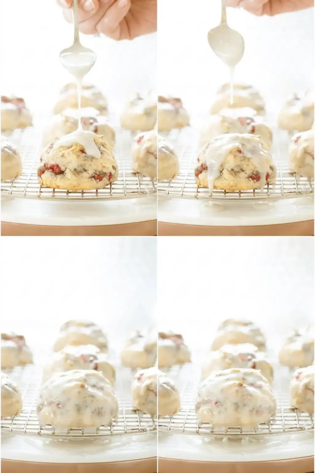 Ridiculously Easy Lemon Raspberry Scones, A Simple Glaze
