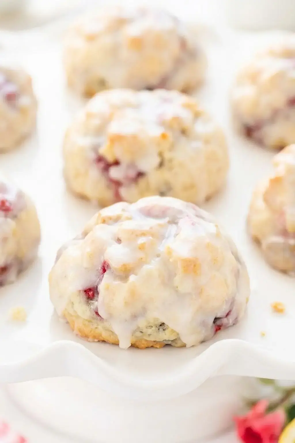 Ridiculously Easy Lemon Raspberry Scones