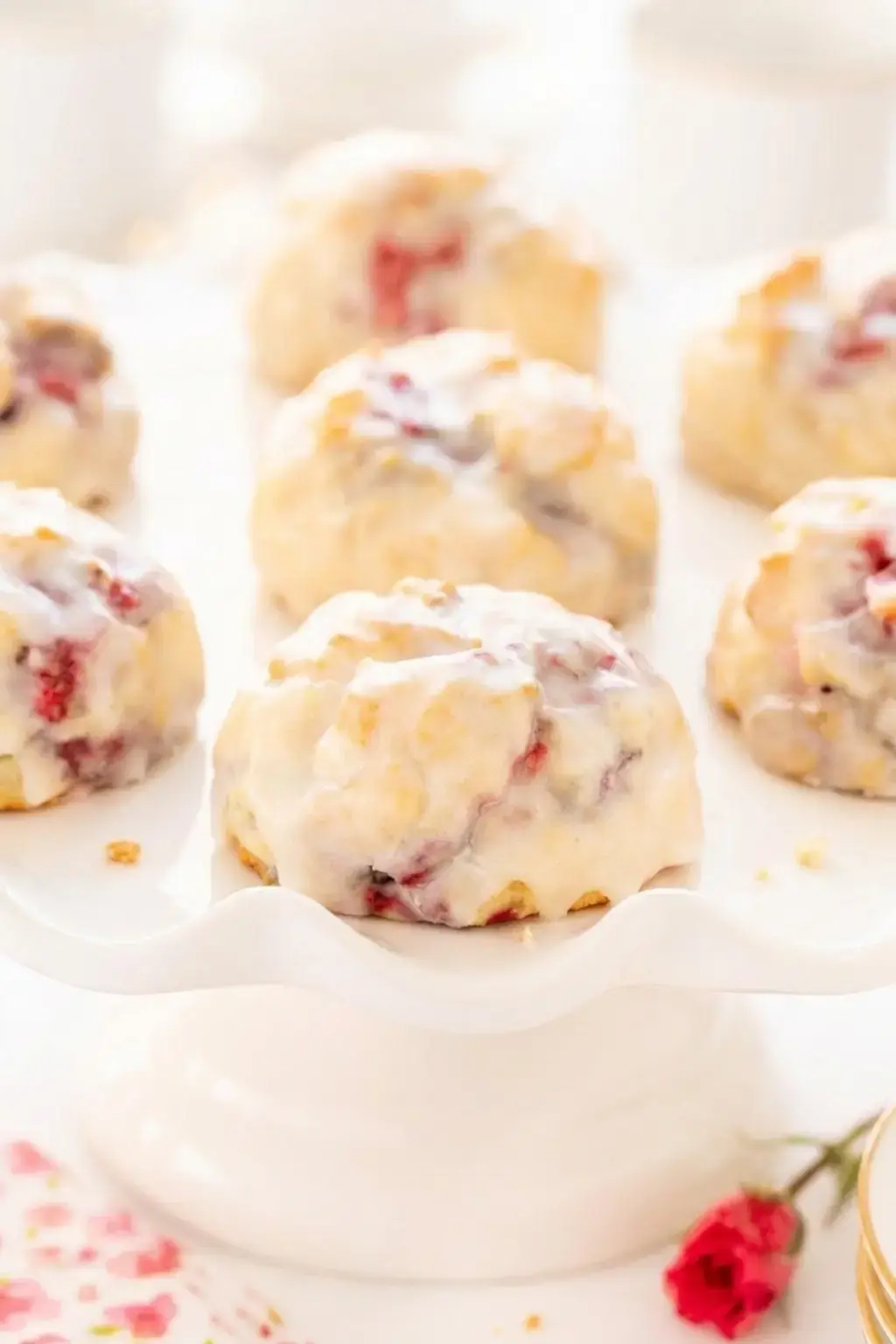 Ridiculously Easy Lemon Raspberry Scones