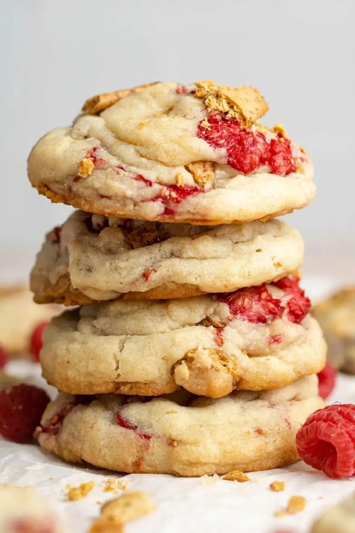 White Chocolate And Raspberry Cookies, White Chocolate And Raspberry Blondies