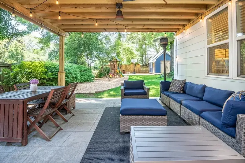 20 String Light Ideas To Create A Cozy Backyard Retreat 23 20 String Light Ideas, 15. Use Light To Draw The Rooms