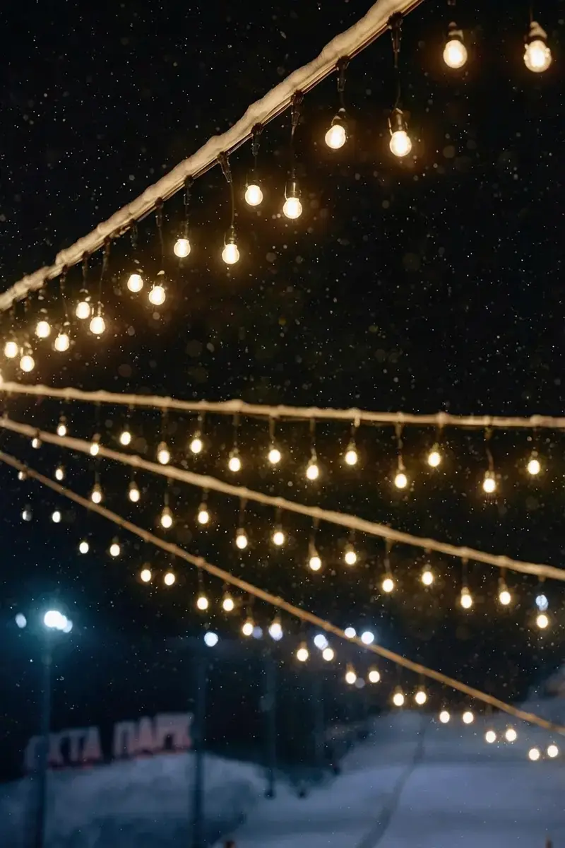 20 String Light Ideas To Create A Cozy Backyard Retreat 25 20 String Light Ideas, 17. Leave Them Up All Winter