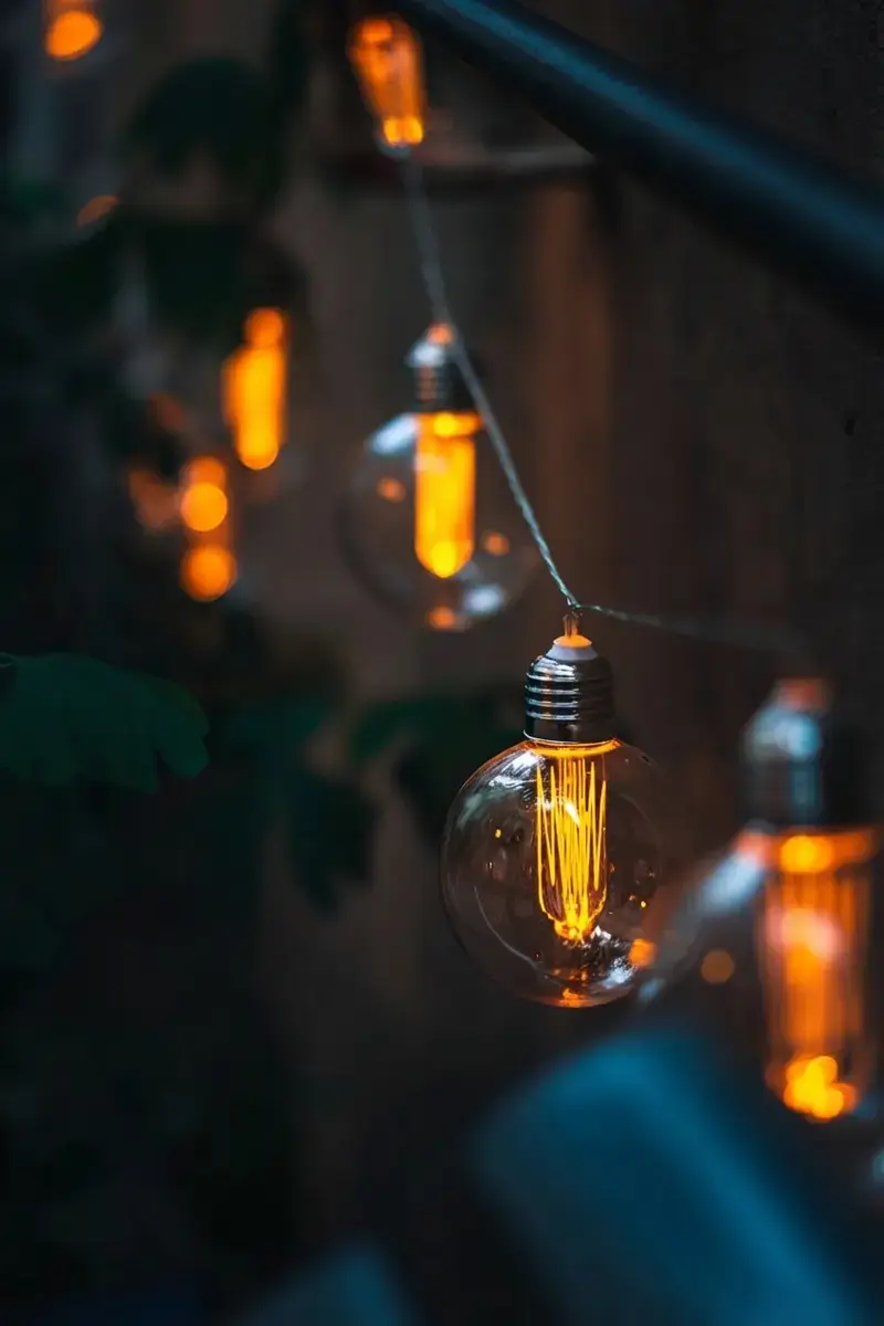 20 String Light Ideas To Create A Cozy Backyard Retreat 6 20 String Light Ideas, 4. Run Them Along The Fence Line
