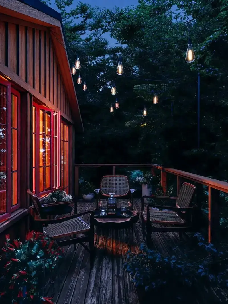 20 String Light Ideas To Create A Cozy Backyard Retreat 11 20 String Light Ideas, 6. Give The Balcony Some Love Too