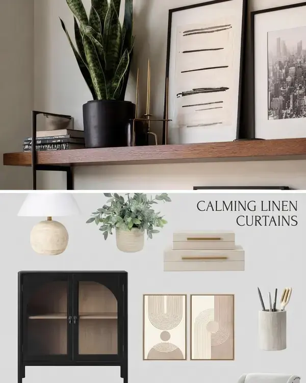 Best 20+ Therapy Office Ideas, Calming Linen Curtains