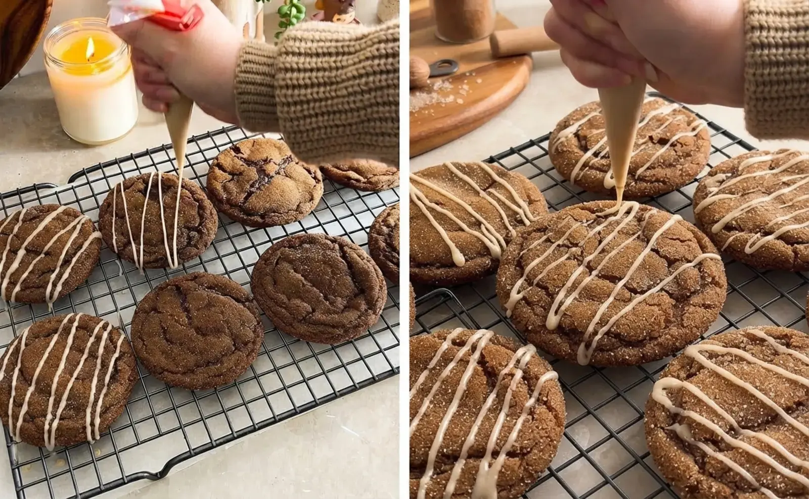 Gingerbread Latte Cookies, How To Make Gingerbread Latte Cookies