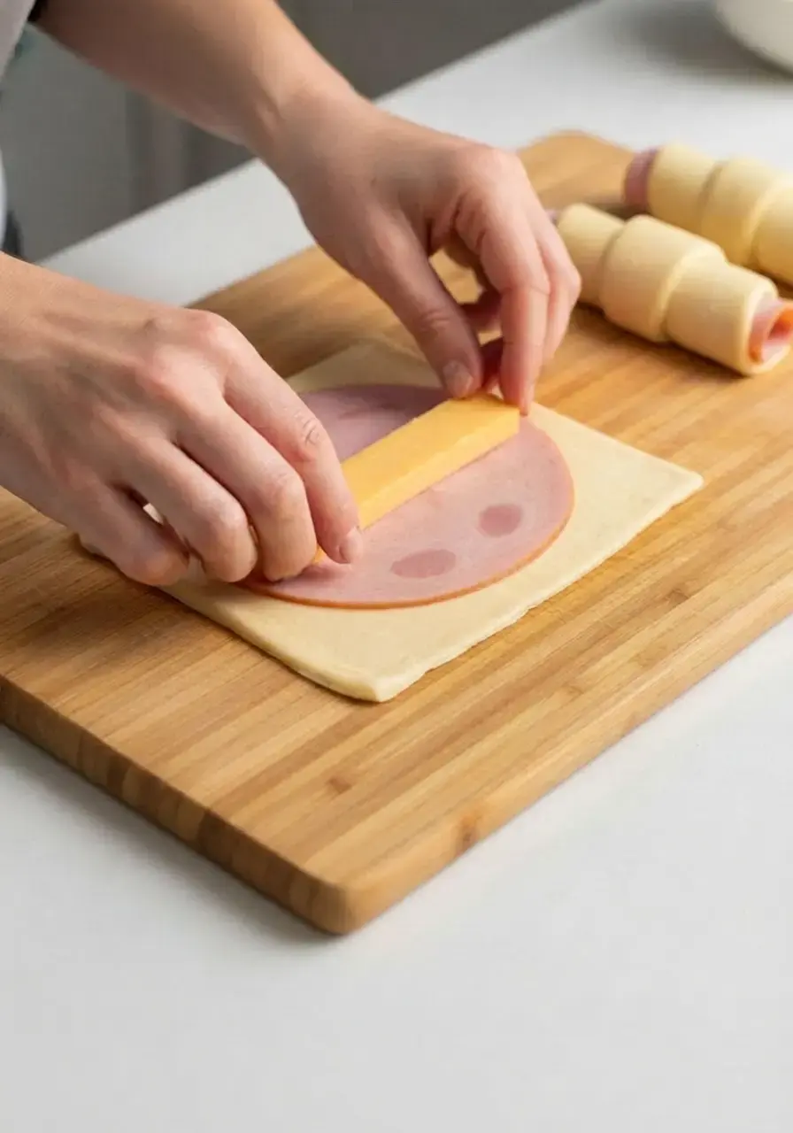 Ham And Cheese Sticks: A Quick Party Snack Everyone Will Love 24 Ham And Cheese Sticks, Step 3: Add Your Fillings