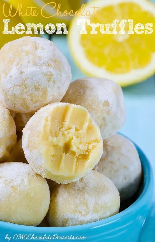 White Chocolate Lemon Truffles