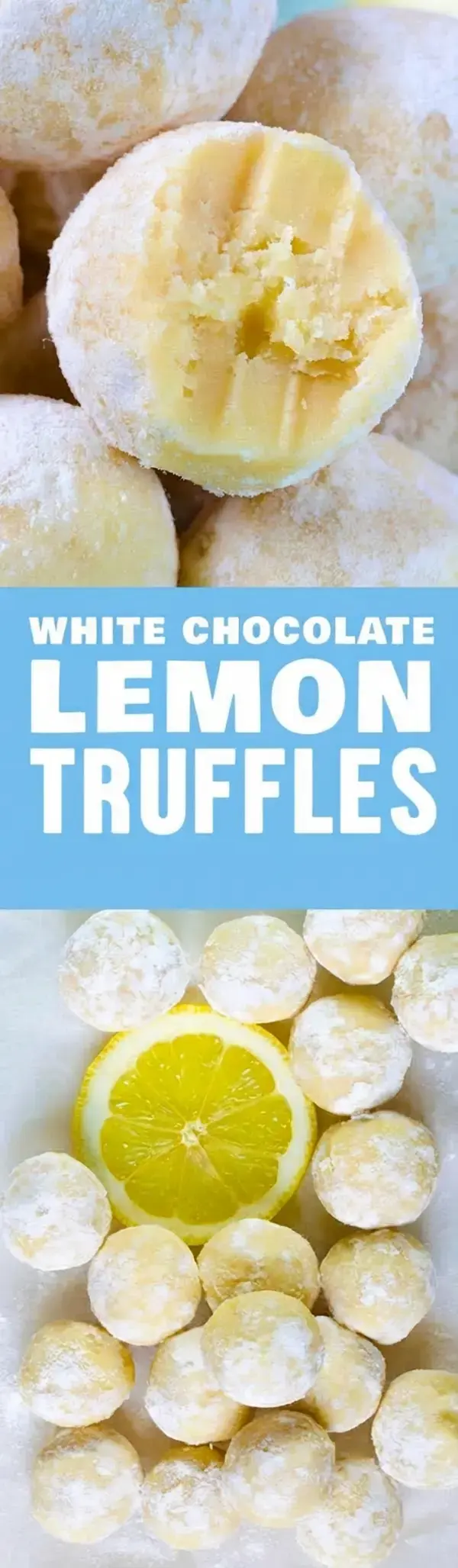 White Chocolate Lemon Truffles