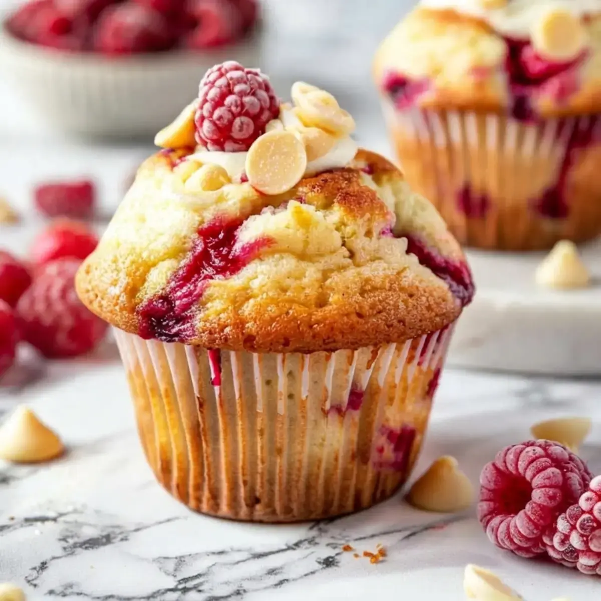 White Chocolate Raspberry Muffins, How To Make White Chocolate Raspberry Muffins