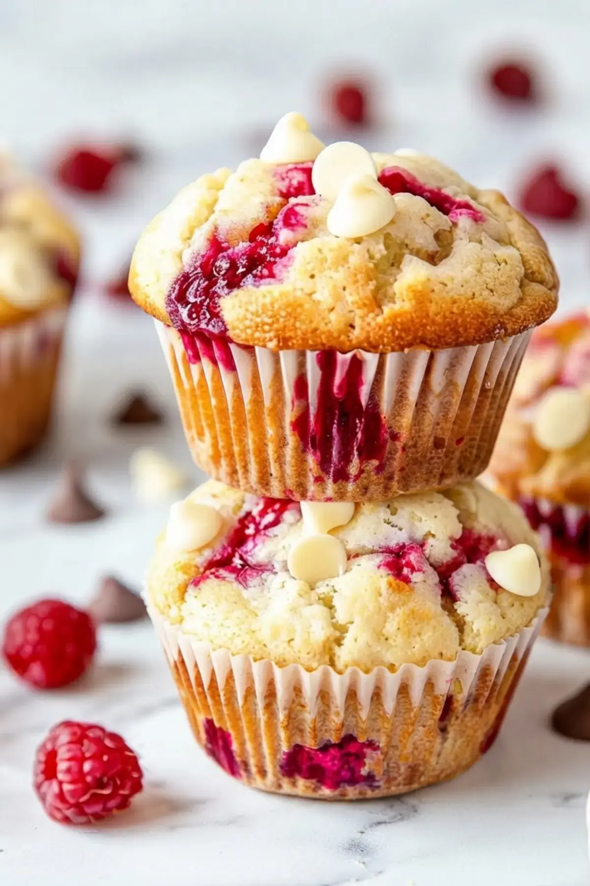 White Chocolate Raspberry Muffins